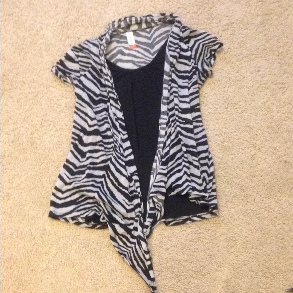 Zebra print blouse